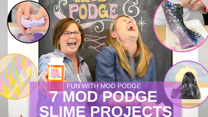 Mod Podge Slime: 7 ways! From Fluffy to Glow-In-The-Dark