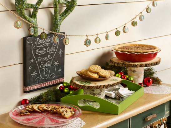 Mod Podge Home for the Holidays Week 8 - Holiday Dessert Tablescape