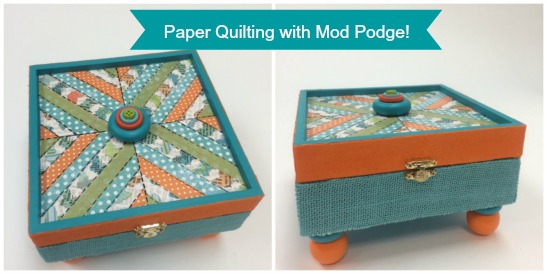 How to Create a Paper Quilt using Mod Podge!