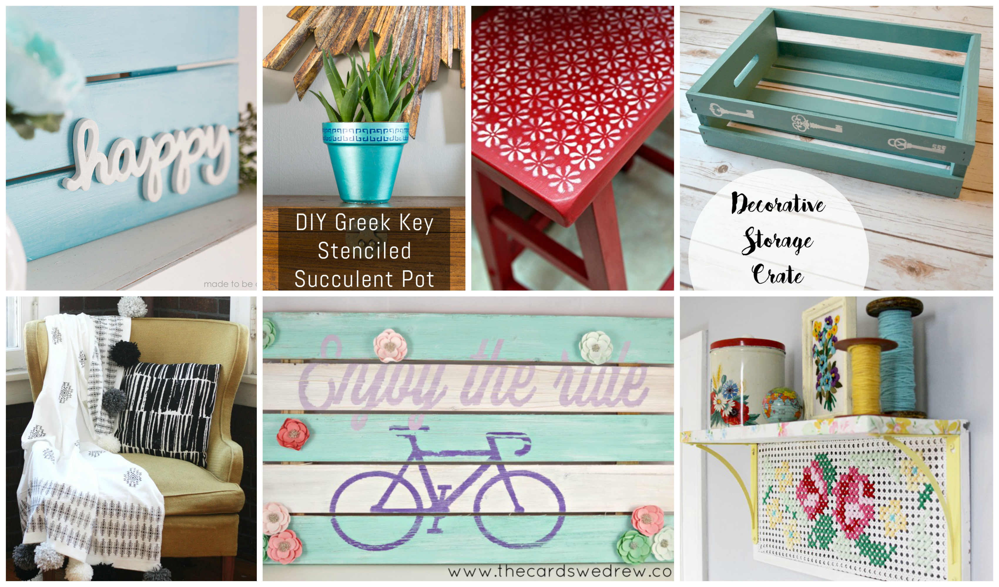 Plaid Creators February Round Up: 10 Beautiful DIY Projects Inspired by 2016 Craft Trends