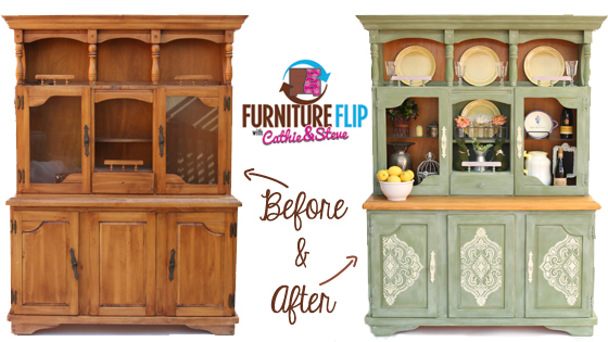 DIY Furniture Flip: French Country Dining Hutch
