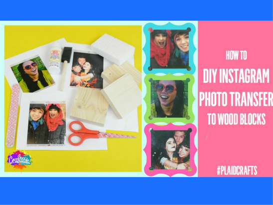 How to Photo Transfer Instagram Photos to Wood Blocks! New from Craftable