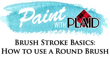 Brush Stroke Basics: How to Use a Round Brush