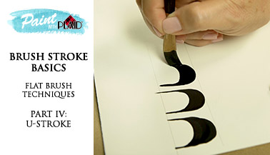 Brush Stroke Basics: Flat Brush Techniques pt. 4, U-Stroke