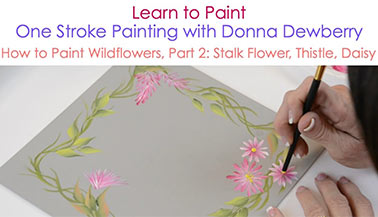 How to Paint Wildflowers, Pt. 2: Stalk, Thistle, and Daisy