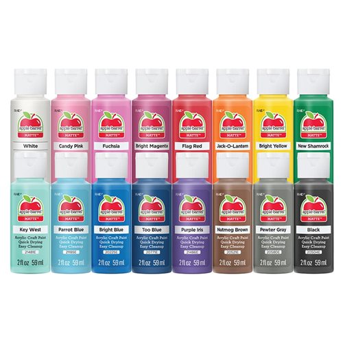 Apple Barrel ® Colors Acrylic Paint 16 Color Set - PROMOABIII