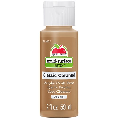 Apple Barrel ® Multi-Surface Satin Acrylic Paints - Classic Caramel, 2 oz. - 21981E