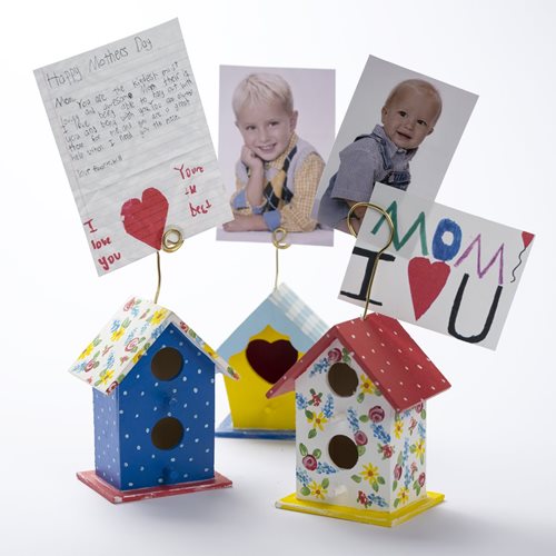 Bird House Photo Stands for Mother's Day