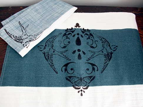 Stencil1 Napkin and Placemats for Your Next Dinner Party