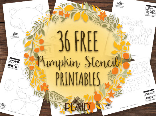 36 Free Pumpkin Stencil Template Printables!