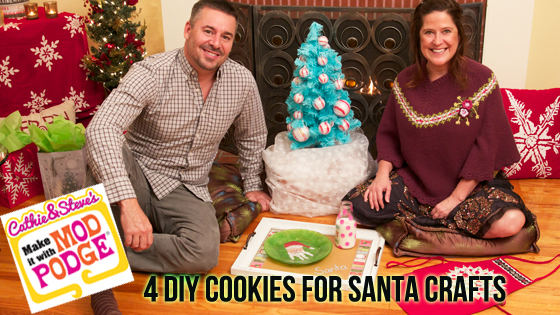 DIY Cookie Plate and Glass for Santa!