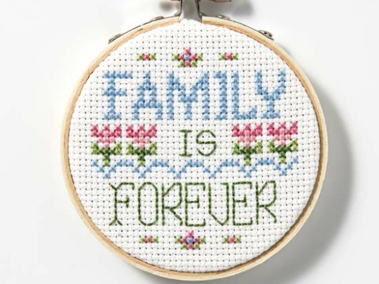 Family is Forever: Free Cross Stitch Pattern Download!