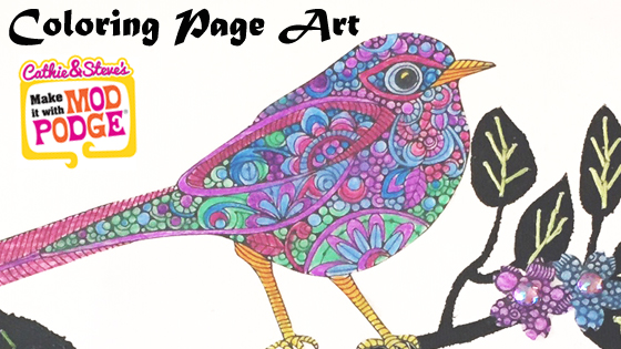 DIY Mixed Media Art with Coloring Pages!