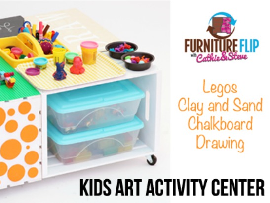 Super Easy DIY Kids Activity Art Table