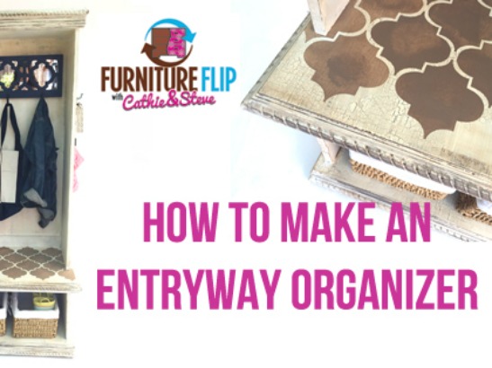 Furniture Flip: How to Make an Entryway Organizer